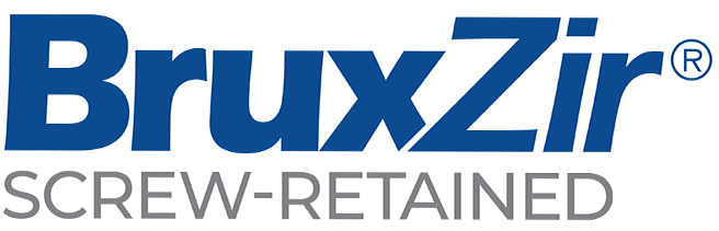 BruxZir screw-retained logo